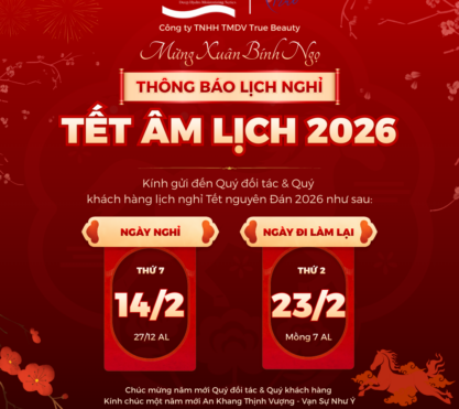 THÔNG BÁO LỊCH NGHỈ TẾT NGUYÊN ĐÁN - XUÂN BÍNH NGỌ 2026
