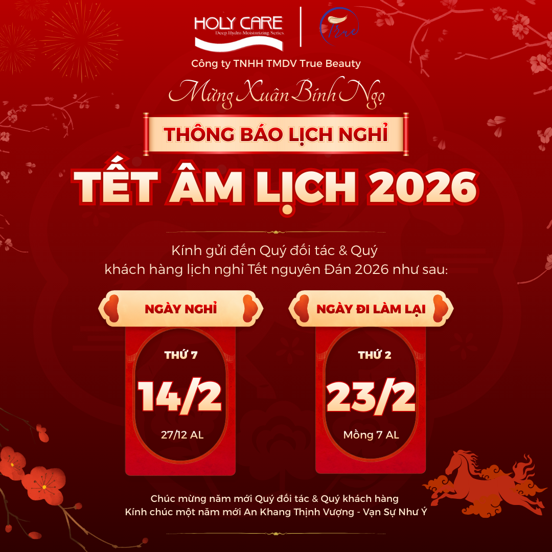 THÔNG BÁO LỊCH NGHỈ TẾT NGUYÊN ĐÁN - XUÂN BÍNH NGỌ 2026