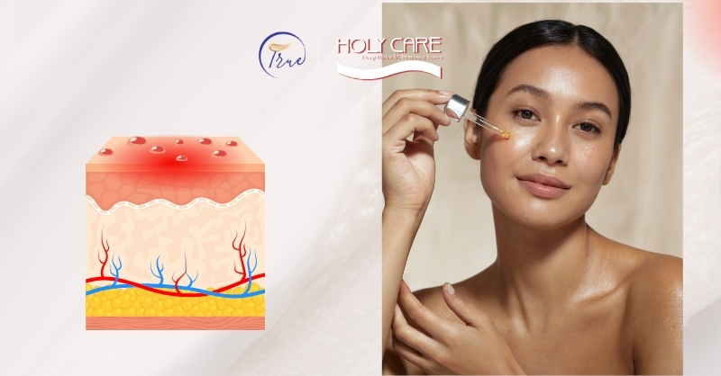 . Da tổn thương sau mụn nhưng không được phục hồi đúng cách